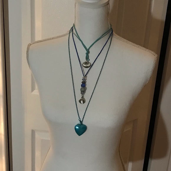 Pretty In Blue 3 Piece Necklace Set - Picture 4 of 5